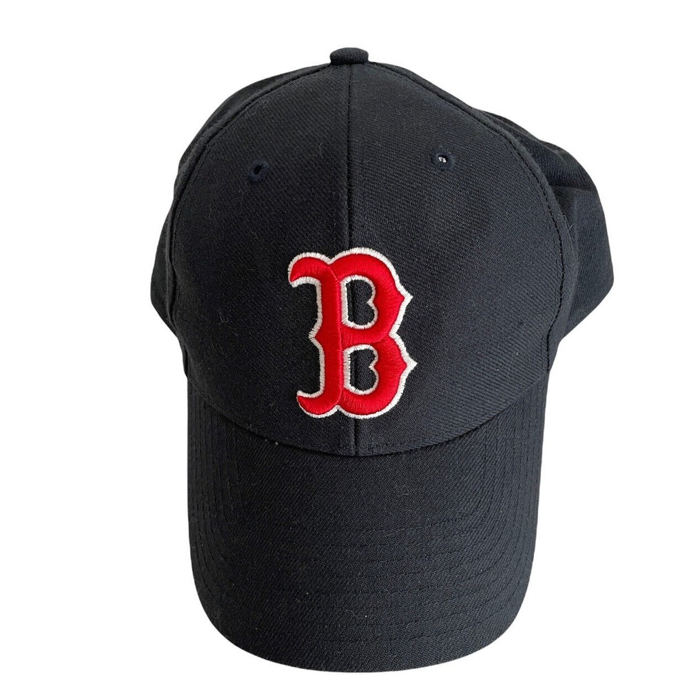 Boston Red Sox B Navy Blue Baseball Hat Adjustable MLB Genuine Merchandise
